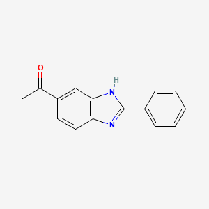 Ethanone, 1-(2-phenyl-1H-benzimidazol-5-YL)-