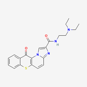 N-(2-(Diethylamino)ethyl)-11-oxo-11H-imidazo(1,2-a)thiochromeno(2,3-e)pyridine-2-carboxamide