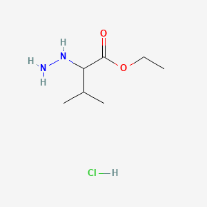 2-Hydrazino-3-methylbutyric acid ethyl ester hydrochloride