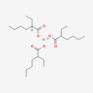 molecular formula C24H45InO6 B12809445 Indium(III) 2-ethylhexanoate CAS No. 67816-06-2