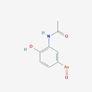 molecular formula C8H8AsNO3 B12809497 5'-Arsenoso-2'-hydroxyacetanilide CAS No. 5425-10-5