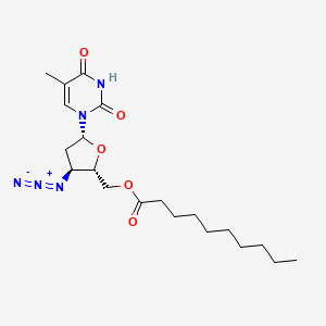 Thymidine, 3'-azido-3'-deoxy-, 5'-decanoate