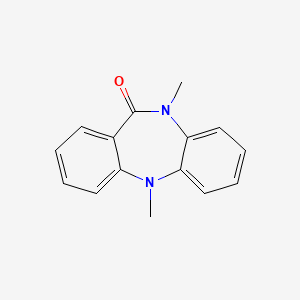 molecular formula C15H14N2O B12809525 N,N-Dimethyl-5,10-dihydro-11H-dibenzo(b,e)(1,4)diazepin-11-one CAS No. 133627-36-8