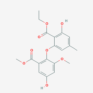 molecular formula C19H20O8 B12809536 Ethyl Asterrate 