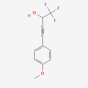 1,1,1-Trifluoro-4-(4-methoxyphenyl)but-3-yn-2-ol