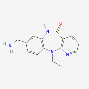 8-Aminoethyl-N11-ethyl-N6-methyl-6,11-dihydro-5H-pyrido(2,3-b)(1,5)benzodiazepin-5-one