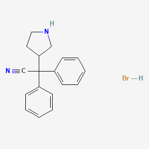 Diphenyl-2-(pyrrolidin-3-yl)acetonitrile hydrobromide