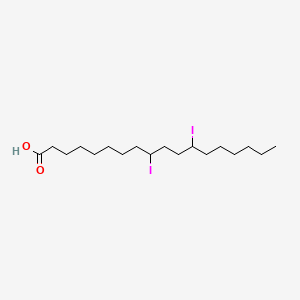 molecular formula C18H34I2O2 B12809575 Diiodostearic acid CAS No. 775235-49-9