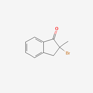 molecular formula C10H9BrO B12809584 2-Bromo-2-methyl-1-indanone CAS No. 5728-91-6