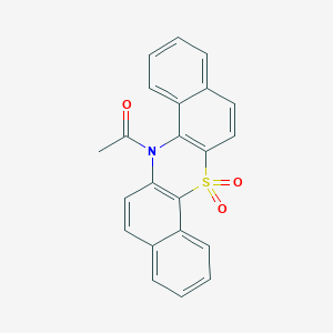 1-(7,7-Dioxido-14h-dibenzo[a,h]phenothiazin-14-yl)ethanone