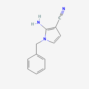 molecular formula C12H11N3 B1280963 2-氨基-1-苄基-1H-吡咯-3-腈 CAS No. 753478-33-0