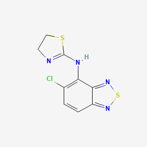 2,1,3-Benzothiadiazol-4-amine, 5-chloro-N-(4,5-dihydro-2-thiazolyl)-