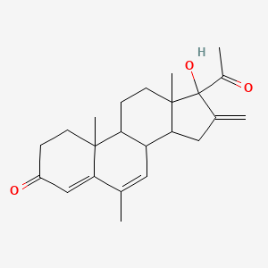 molecular formula C23H30O3 B12809714 Melengesterol 