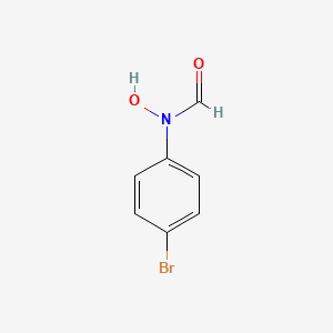 molecular formula C7H6BrNO2 B12809719 N-(4-Bromophenyl)-N-hydroxyformamide CAS No. 96018-73-4