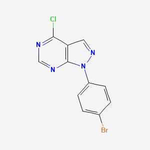 B1280974 1-(4-bromophenyl)-4-chloro-1H-pyrazolo[3,4-d]pyrimidine CAS No. 832715-52-3