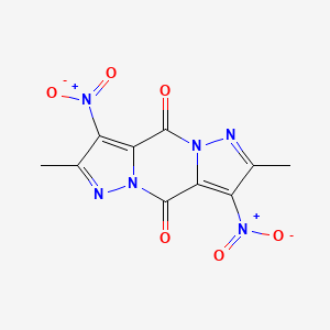 5,11-dimethyl-4,10-dinitro-1,6,7,12-tetrazatricyclo[7.3.0.03,7]dodeca-3,5,9,11-tetraene-2,8-dione