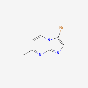 molecular formula C7H6BrN3 B1280983 3-溴-7-甲基咪唑并[1,2-a]嘧啶 CAS No. 375857-62-8