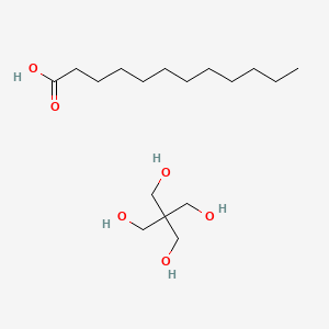 molecular formula C17H36O6 B12809863 Pentaerythritol laurate CAS No. 39385-67-6