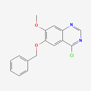 molecular formula C16H13ClN2O2 B1280987 6-(苄氧基)-4-氯-7-甲氧基喹唑啉 CAS No. 286371-65-1
