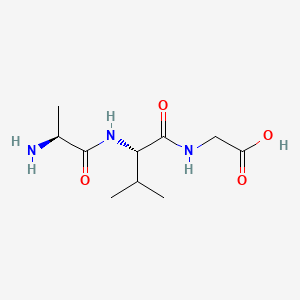 molecular formula C10H19N3O4 B12809872 Glycine, L-alanyl-L-valyl- CAS No. 69288-25-1