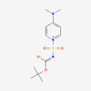 molecular formula C12H19N3O4S B1280988 (叔丁氧羰基)((4-(二甲基亚氨基)吡啶-1(4H)-基)磺酰基)酰胺 CAS No. 352275-00-4
