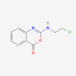 molecular formula C10H9ClN2O2 B12809938 2-((2-Chloroethyl)amino)-4H-3,1-benzoxazin-4-one CAS No. 77093-93-7