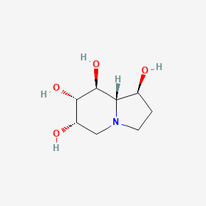 molecular formula C8H15NO4 B12810007 1,6,7,8-Indolizinetetrol, octahydro-, (1S-(1alpha,6beta,7beta,8alpha,8aalpha))- CAS No. 117894-10-7