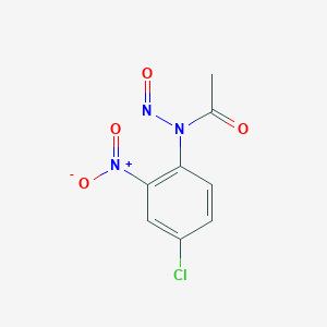 molecular formula C8H6ClN3O4 B12810008 n-(4-Chloro-2-nitrophenyl)-n-nitrosoacetamide CAS No. 65078-78-6