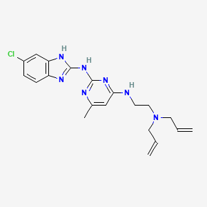 N-2-(6-Chloro-1H-benzoimidazol-2-yl)-N-4-(2-diallylamino-ethyl)-6-methyl-pyrimidine-2,4-diamine