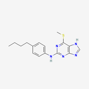 2-((4-Butylphenyl)amino)-6-(methylthio)-9H-purine