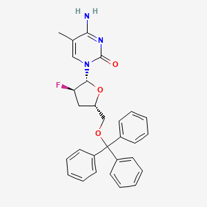 1-(2,3-Dideoxy-2-fluoro-5-O-trityl-beta-D-erythro-pentofuranosyl)-5-methylcytosine