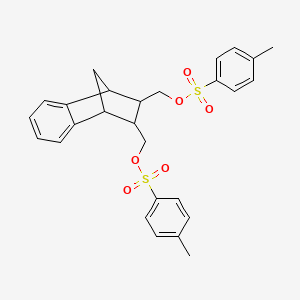 molecular formula C27H28O6S2 B12810086 (1,2,3,4-Tetrahydro-1,4-methanonaphthalene-2,3-diyl)bis(methylene) bis(4-methylbenzene-1-sulfonate) CAS No. 56306-52-6