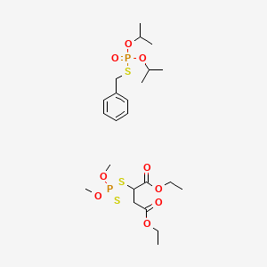 molecular formula C23H40O9P2S3 B12810106 Kumihop CAS No. 61104-03-8