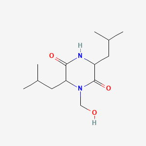 1-(Hydroxymethyl)-3,6-diisobutylpiperazine-2,5-dione