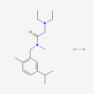 Acetamide, 2-(diethylamino)-N-(5-isopropyl-2-methylbenzyl)-N-methyl-, monohydrochloride