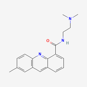 molecular formula C19H21N3O B12810187 4-Acridinecarboxamide, N-(2-(dimethylamino)ethyl)-7-methyl- CAS No. 106626-78-2