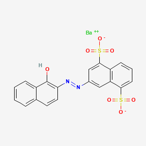 molecular formula C20H12BaN2O7S2 B12810200 barium(2+);3-[(1-hydroxynaphthalen-2-yl)diazenyl]naphthalene-1,5-disulfonate CAS No. 67990-36-7