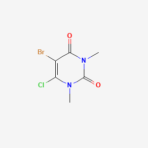 5-Bromo-6-chloro-1,3-dimethylpyrimidine-2,4(1h,3h)-dione