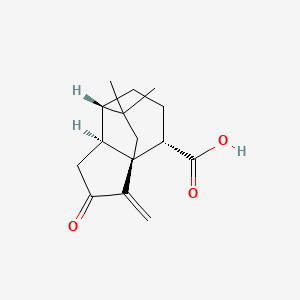 molecular formula C15H20O3 B12810237 (-)-Terrecyclic acid A CAS No. 93219-11-5