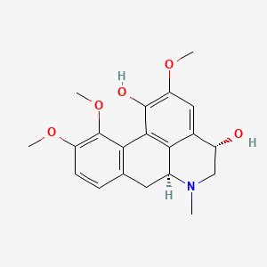 4H-Dibenzo(de,g)quinoline-1,4-diol, 5,6,6a,7-tetrahydro-2,10,11-trimethoxy-6-methyl-, (4S-cis)-