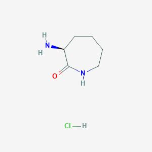 molecular formula C6H13ClN2O B1281026 (S)-3-氨基氮杂环-2-酮盐酸盐 CAS No. 26081-07-2