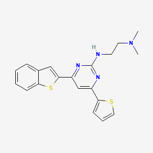 1,2-Ethanediamine, N'-(4-benzo(b)thien-2-yl-6-(2-thienyl)-2-pyrimidinyl)-N,N-dimethyl-