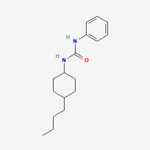 molecular formula C17H26N2O B12810303 1-(4-Butylcyclohexyl)-3-phenylurea CAS No. 102434-41-3