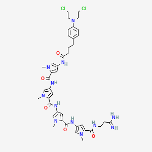 molecular formula C41H50Cl2N12O5 B12810315 Zva3DNA2GZ CAS No. 758659-97-1