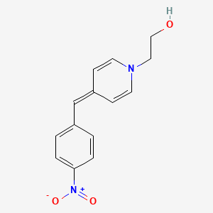 molecular formula C14H14N2O3 B12810316 2-(4-(4-(Hydroxy(oxido)amino)benzylidene)-1(4H)-pyridinyl)ethanol CAS No. 81587-15-7