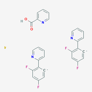 molecular formula C28H17F4IrN3O2-2 B12810328 2-(2,4-difluorobenzene-6-id-1-yl)pyridine;iridium;pyridine-2-carboxylic acid 