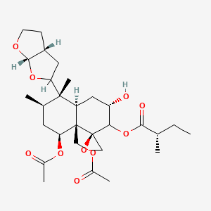 molecular formula C29H44O10 B12810343 Ivain IV CAS No. 79495-88-8