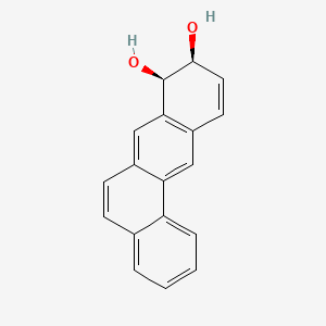 molecular formula C18H14O2 B12810349 Benz(a)anthracene-8,9-diol, 8,9-dihydro-, (8R-cis)- CAS No. 91423-02-8