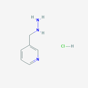 molecular formula C6H10ClN3 B1281036 3-(Hydrazinylmethyl)pyridine hydrochloride CAS No. 57616-01-0