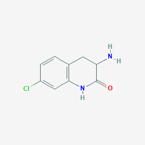 molecular formula C9H9ClN2O B1281037 3-Amino-7-chloro-3,4-dihydroquinolin-2(1H)-one CAS No. 56433-13-7